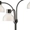 Homeroots Adjustable Three Light Floor Lamp in Black Nickel with Frosted Inner Shades 372609 - alternate 2
